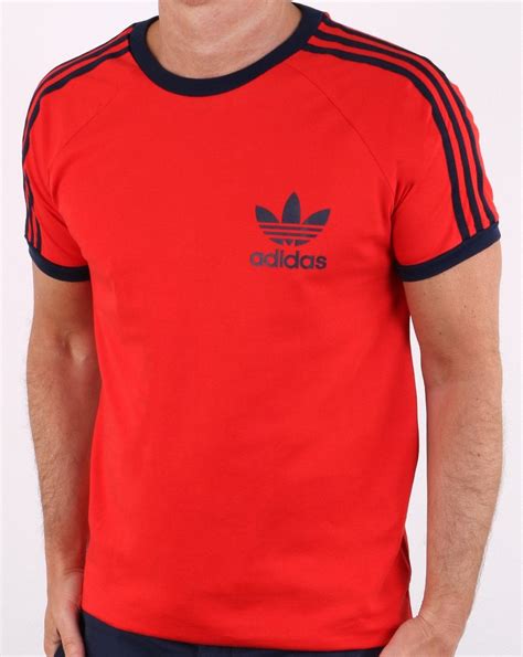 adidas Retro Shirt Originals 3 Stripes Logo Tee Herren Trefoil 